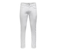 ONLY & SONS Men's Onsloom Slim One 6529 Cro DNM Noos Jeans, White (White Denim), 32 W/32 L