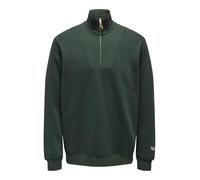 ONLY&SONS Men's Zip-Up Sweatshirt High Neck Long Sleeve Stylish Essential, Colours:Green-4, Size:M