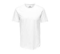 ONLY & SONS Men's Onsbenne Life Longy SS Tee Nf 7822 Noos T-Shirt, Bright White, M