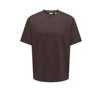 Only & Sons Male T-Shirt ONSFRED T-Shirt, Coffee Bean, L