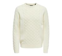 Only & Sons Mens Cable Knit Jumper Crew Neck