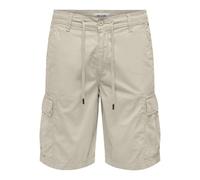 ONLY & SONS Men's Onsloc Cargo 0157 Shorts, Moonstruck, L