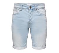 ONLY & SONS Men's Denim Shorts, Blue Denim, XXL