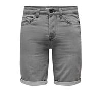 ONLY & SONS Men's Onsply Reg Gr Jog Sho Pk 8583 DNM Noos Shorts, Grey Denim, XS