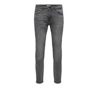 ONLY & SONS Mens Grey Denim Skinny, Grey Denim, 28