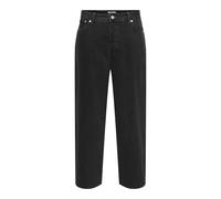 Only & Sons Mens Loose Fit Jeans with Button Fly Black Denim Pants, Colours:Black, Pant Size:32W / 32L, Leg Length:L32
