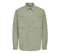 ONLY & SONS Men's Onsalp RLX 2pkt Washd Cord LS Shirt Noos Casual, Seagrass, S