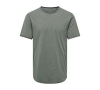 ONLY & SONS Mens Onsbenne Longy SS Tee Nf 7822 Noos, Castor Gray, 3XL UK