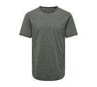 Only & Sons Men's Onsbenne Longy Tee Nf 7822 Noos T Shirt, Castor Gray, M UK