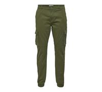 ONLY & SONS Mens Onscam Stage Cargo Cuff Pg 6687 Pants, Olive Night, 36W / 32L UK