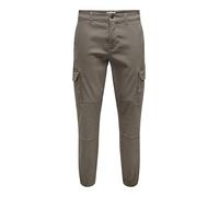 ONLY & SONS Men's Onscarter Life Cargo Cuff 0013 Pant Noos Trousers, Falcon, 30 W/32 L
