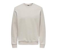 ONLY & SONS Men's ONSCERES Crew Neck NOOS Sweatshirt, Silver Lining, M