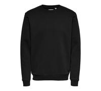 ONLY & SONS Men's ONSCERES Life Crew Neck NOOS Sweatshirt, Black, XL