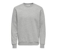 ONLY & SONS Men's ONSCERES Life Crew Neck NOOS Sweatshirt, Light Grey Mix, XL