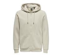ONLY & SONS Men's Onsceres Zip THR. Hoodie Sweat Noos Sweatshirt, Silver Lining, XL