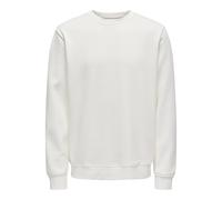 ONLY & SONS Men's Onsconnor Reg Crew Neck Sweat Noos Sweatshirt, Cloud dancer, S