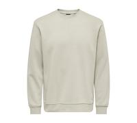ONLY & SONS Men's Onsconnor Reg Crew Neck Sweat Noos Sweatshirt, Silver Lining, S