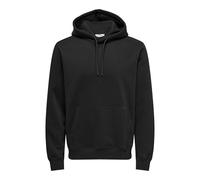 ONLY & SONS Men's Onsconnor Reg Sweat Hoodie Noos Hooded Sweatshirt, Black, XL