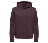 ONLY & SONS Men's Onsconnor Reg Sweat Hoodie Noos Hooded Sweatshirt, Fudge, M