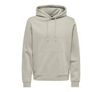 ONLY & SONS Men's Onsconnor Reg Sweat Hoodie Noos Hooded Sweatshirt, Silver Lining, L