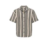 ONLY & SONS Men's Onsdani Crochet Ss Shirt, Cloud Dancer, S