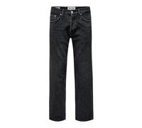 ONLY & SONS Mens Onsedge Loose Blk 6985 DNM Noos Jeans, Black Denim, 36W / 32L UK