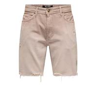 ONLY & SONS Men's Onsedge Ram 80S Oran 4122 Azg DNM Shorts, Light Blue Bleached Denim, XL
