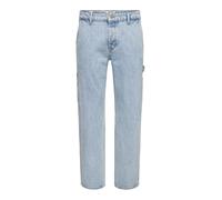 ONLY & SONS Men's Onsedge Straight Car Lb 1087tai DNM Noos Jeans, Light Blue (Light Blue Denim), 34 W/32 L