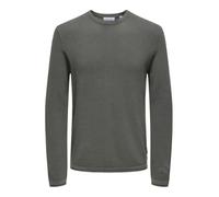 ONLY & SONS Men's Onsfelix Reg 12 Crew Knit Noos Knitted Jumper, Castor Grey/Detail: Melange, XL EU, Castor Gray/Detail:Melange, XL
