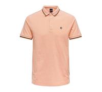 ONLY & SONS Men's Onsfletcher Slim SS Polo Noos Shirt, Muskmelon, M