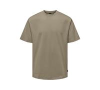 ONLY & SONS Men's Onsfred Life RLX SS Tee Noos, Desert Taupe, L