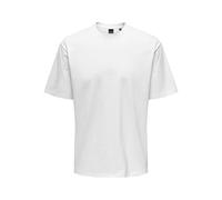 Only & Sons Mens Onsfred Rlx Tee Noos T-Shirt, Bright White, S UK