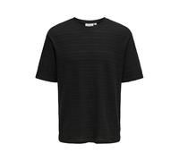 ONLY & SONS Men's Onsgivo Reg 12 Ss Crew Knit Noos T-Shirt, Black, XXL