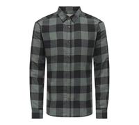 Only & Sons Mens Onsgudmund Ls Checked Shirt Noos, Balsam Green, XXL UK