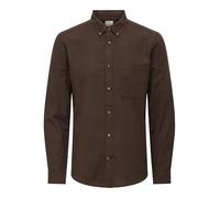 ONLY & SONS Men's Onsgudmund Slim 1-Pkt Solid Shirt Noos, Coffee Bean, L