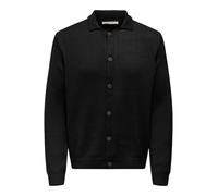 ONLY & SONS Men's Onsjacob Reg LS Cardigan Knit, Black, XL