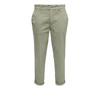 ONLY & SONS Men's Onskent Cropped Chino 0022 Pant Noos, Mermaid, 36 W/34 L