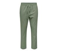 ONLY & SONS Men's Onslinus Crop 0007 Cot Lin PNT Noos Trouser, Sea Spray, L