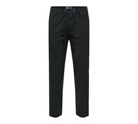 ONLY & SONS Mens Onslinus Tap Corduroy 0185 Pant Fabric Trousers, Black, L UK