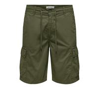 ONLY & SONS Men's Onsloc Cargo 0157 Shorts, Olive Night, L