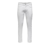 ONLY & SONS Men's Onsloom Slim One 6529 Cro DNM Noos Jeans, White (White Denim), 32 W/32 L