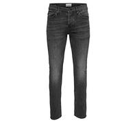 ONLY & SONS Men's Onsloom Washed Dcc 0447 Noos Slim Jeans, Black (Black Denim Black Denim), W33/L34