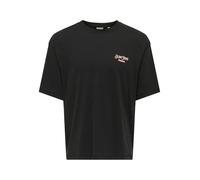 ONLY & SONS Men's Onsmalik Jims Ovs SS Tee, Jet Black, XL