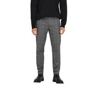 ONLY & SONS Mens Onsmark Check Pants Hy 9887 Noos Trouser, Limestone, 34W / 34L UK