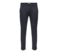 ONLY & SONS Men's Onsmark Pete Life SLM Chin 0013 PNT Noos Chino Trousers, Dark Navy, 31 W/32 L