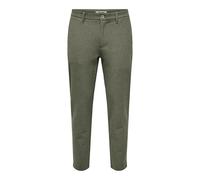 ONLY & SONS Men's Onsmark Slim Brushed Pique 0353 Pants, Olive Night, 33 W/32 L