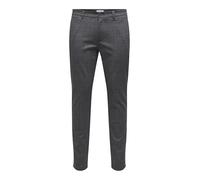 ONLY & SONS Mens Onsmark Slim Check 020933 Pant Chino Trousers, Demitasse, 34W / 32L UK
