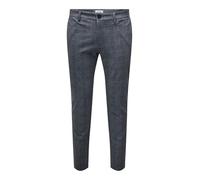Only & Sons Trousers ONSMARK CHECK PANTS HY GW 9887 in Marine US 32 / 32