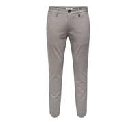 ONLY & SONS Men's Onsmark Tap Ditsy 2912 Pant Noos, Tobacco Brown, 34 W/32 L
