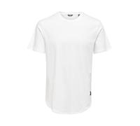 ONLY & SONS Men's Onsmatt Longy Ss Tee Noos T-Shirt, White, Small